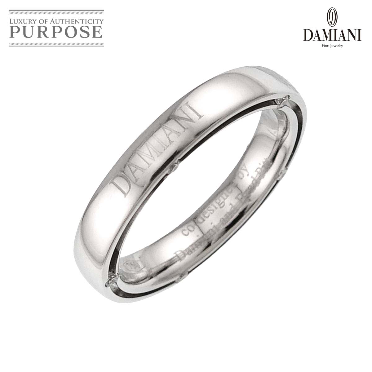 DAMIANI Dサイド 11号 リング ダイヤ 10P K18 WG ホワイトゴールド 750 指輪 Diamond Ring ダミアーニ 90332509