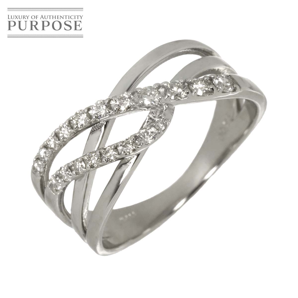 リング 11号 ダイヤ 0.25ct Pt プラチナ 指輪 Diamond Ring 90329751