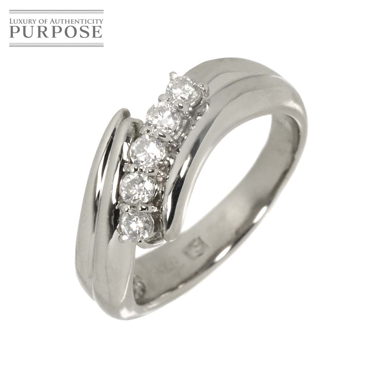 リング 13号 ダイヤ 0.30ct Pt プラチナ 指輪 Diamond Ring 90333545