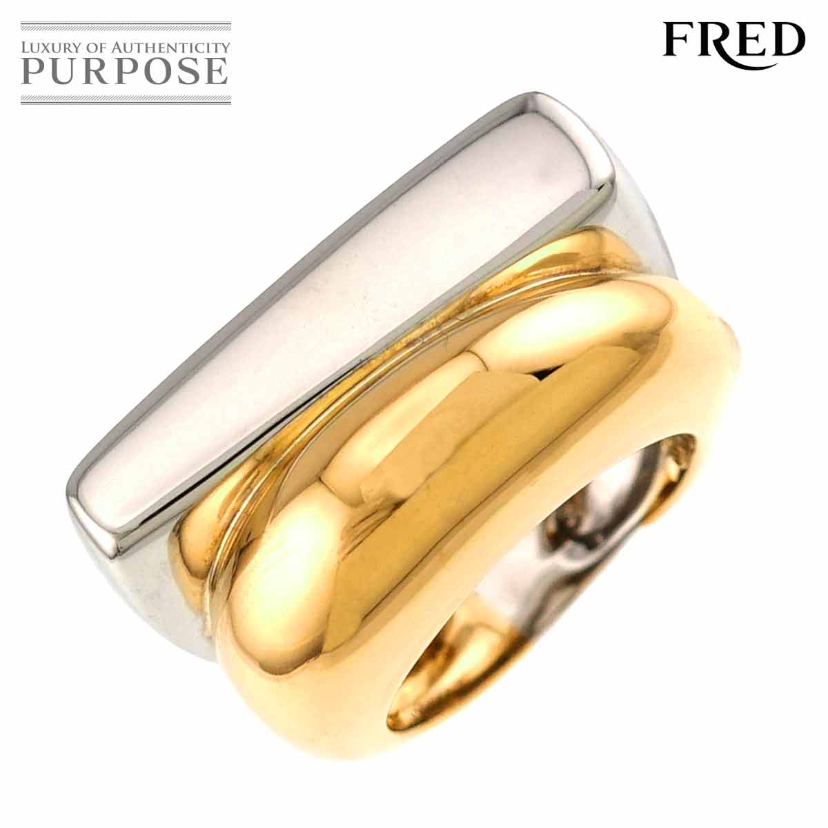 FRED サクセス #49 リング K18 YG WG 750 イエロー ホワイト ゴールド 指輪 Success Ring 【証明書付き】フレッド 90330992