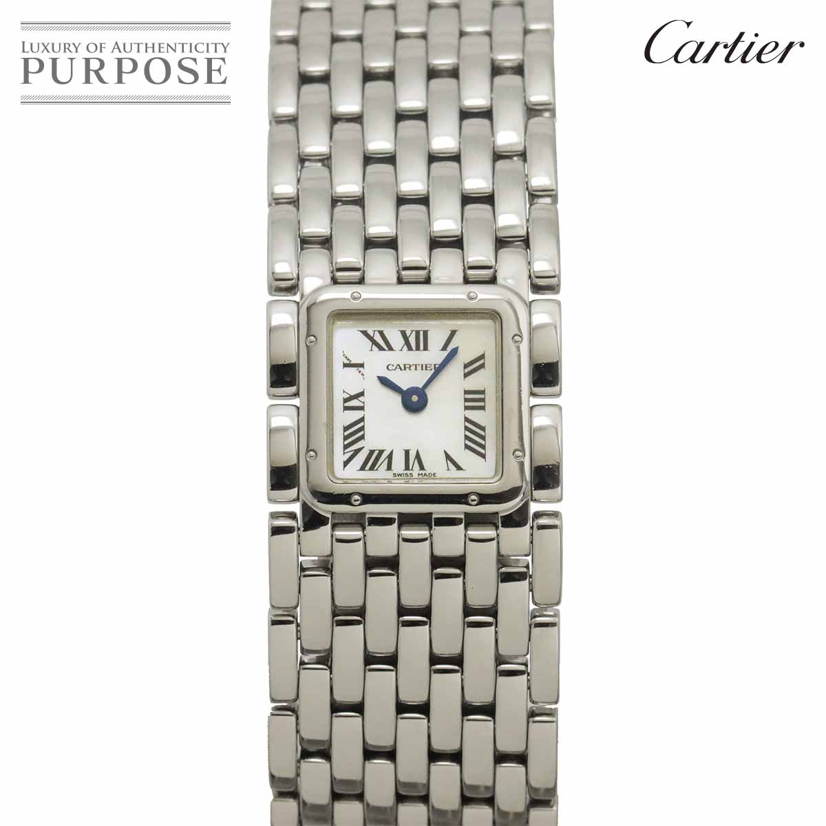 Cartier パンテール リュバン W61001T9 レディース 腕時計 ホワイトシェル クォーツ ウォッチ カルティエ 90325677