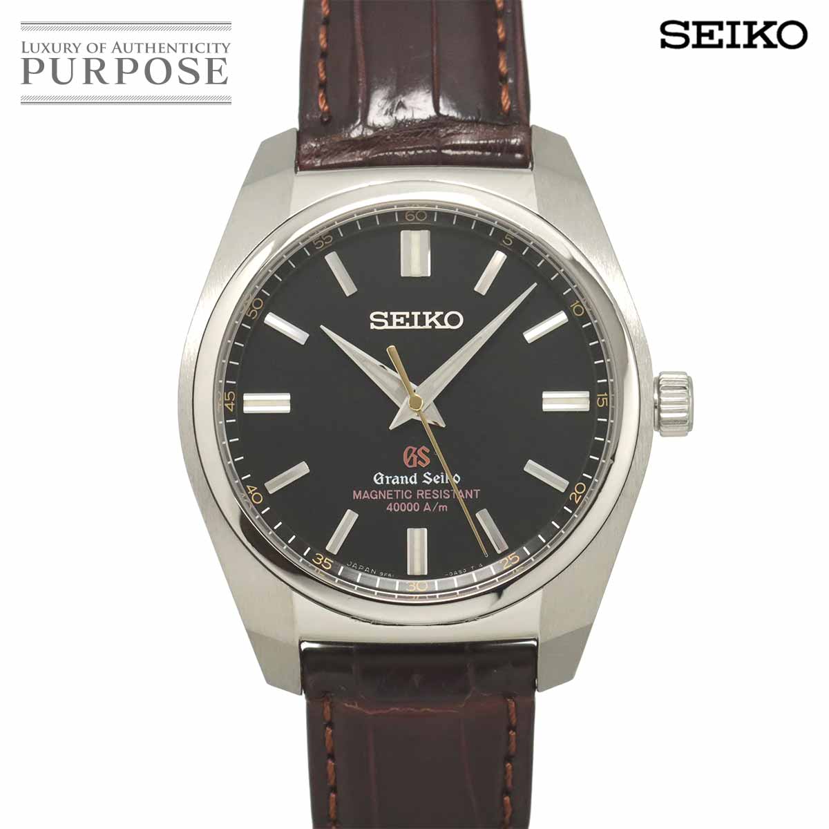 SEIKO グランドセイコー SBGX089 500本限定 メンズ 腕時計 9F61 0AE0 ブラック クォーツ ウォッチ GRAND SEIKO セイコー 90329306