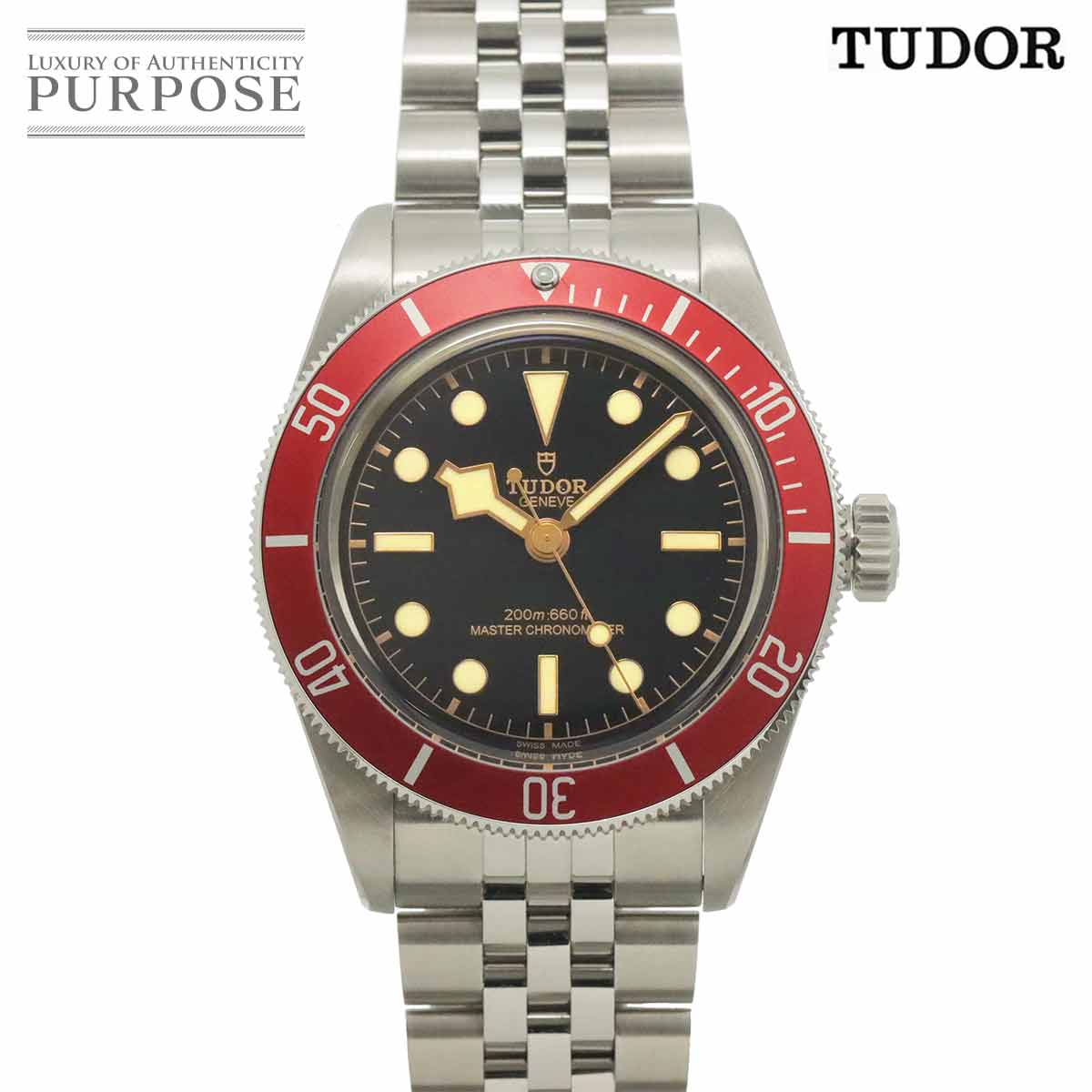 TUDOR ブラックベイ 7941A1A0RU レッドベゼル メンズ 腕時計 ブラック オートマ 自動巻き ウォッチ Heritage Black Bay チューダー チュードル 90337551