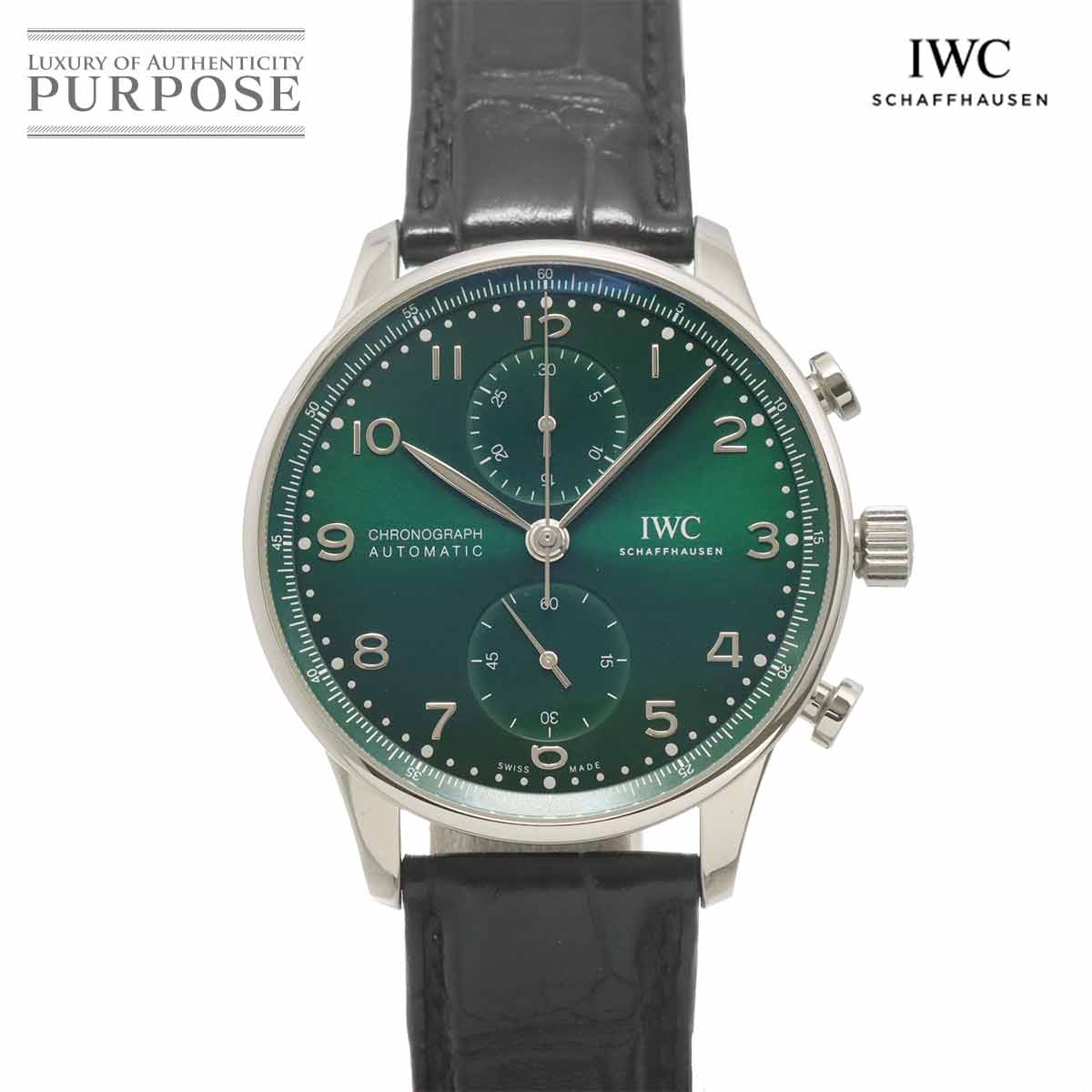 IWC ポルトギーゼ クロノグラフ IW371615 メンズ 腕時計 グリーン 自動巻き インターナショナル ウォッチ カンパニー Portuguese 90337867