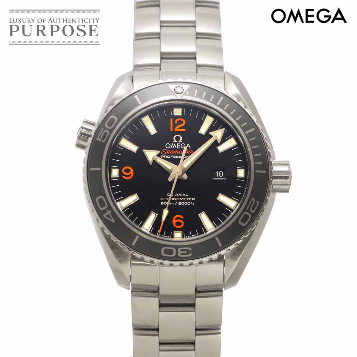 OMEGA シーマスター プラネットオーシャン 600M コーアクシャル 232 30 38 20 01 002 ボーイズ 腕時計 デイト ブラック オートマ 自動巻き オメガ 90337893