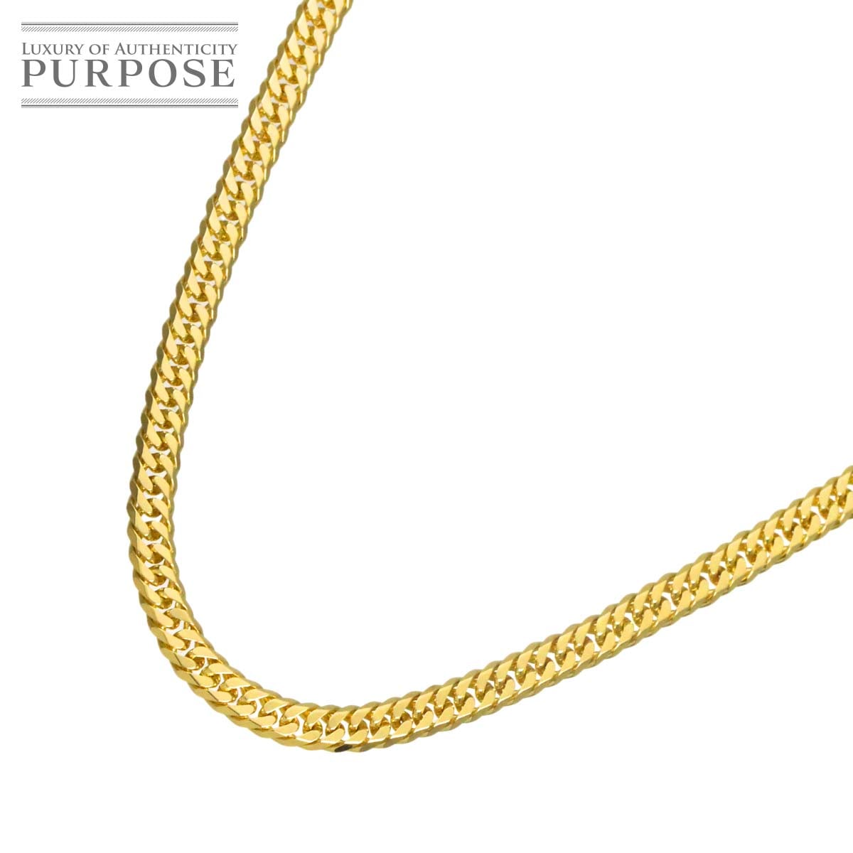 K18 喜平 ネックレス 60cm 6面ダブル 10.0g 幅2.3mm イエローゴールド 750 キヘイ kihei necklace 90336614