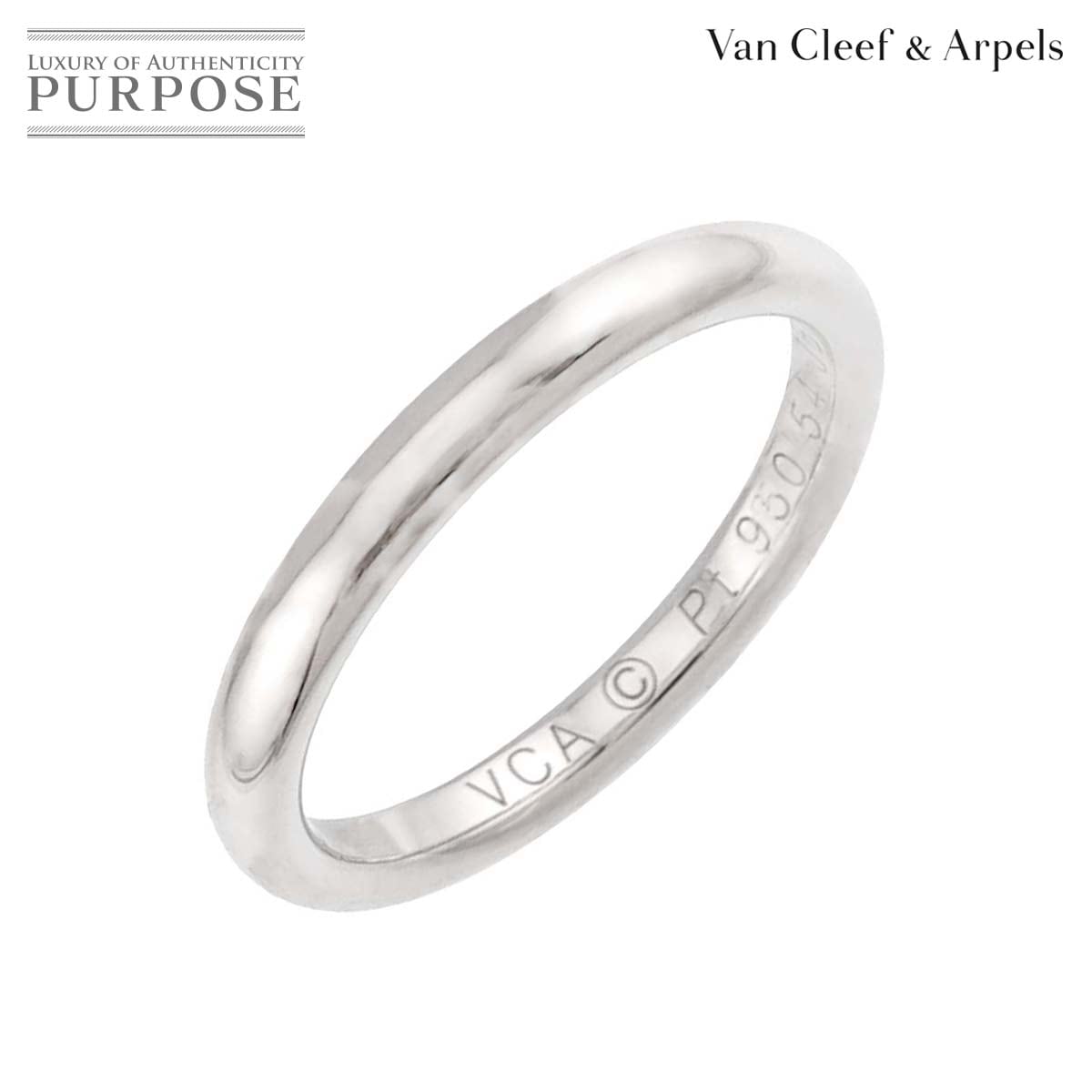 Van Cleef & Arpels タンドルモン #54 リング 幅2.6mm Pt プラチナ 指輪 Ring ヴァンクリーフ & アーペル 90332520