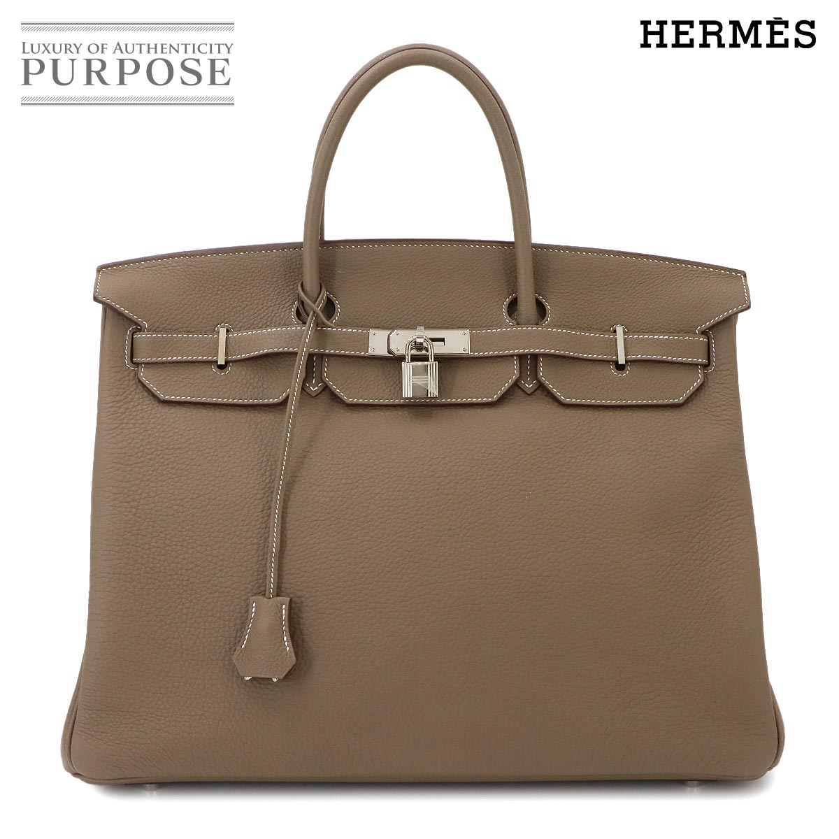 HERMES エルメス サックベルラン トートバッグ レザー ◽︎k刻印 