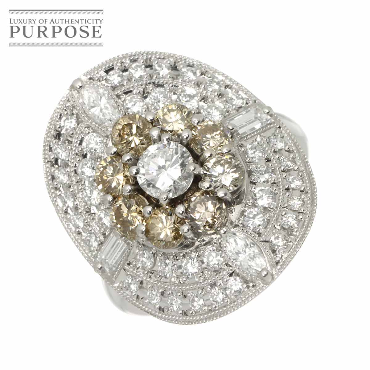 リング 12号 ダイヤ 0.38ct/2.21ct Pt プラチナ 指輪 Diamond Ring 90311929