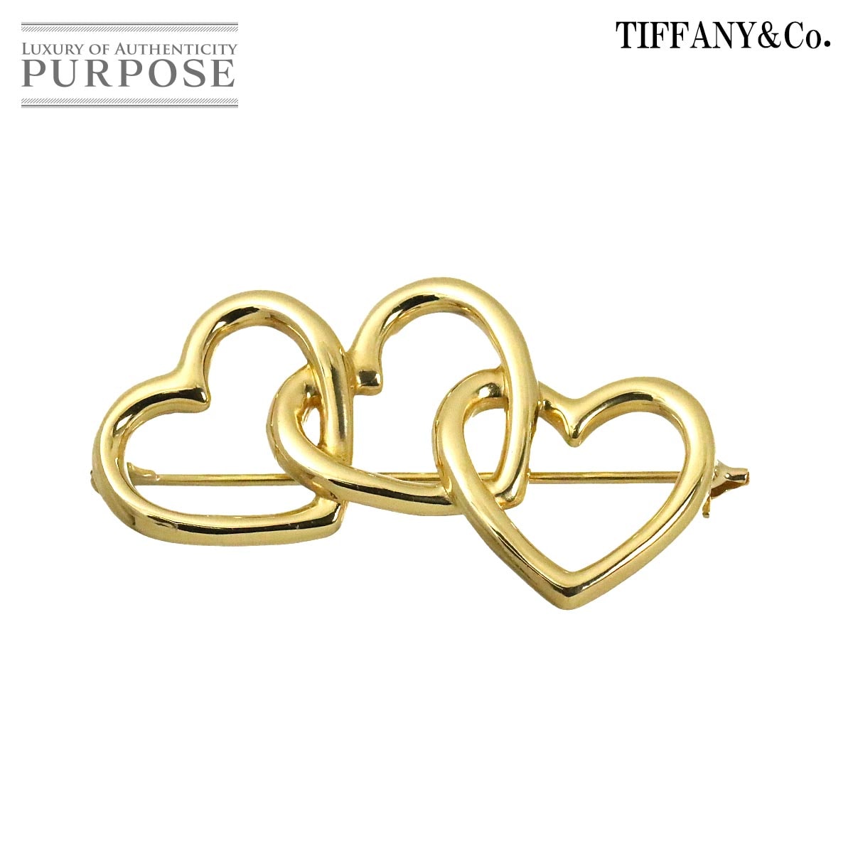 TIFFANY&Co. ブローチ K18 YG イエローゴールド 750 Brooch ティファニー 90332730