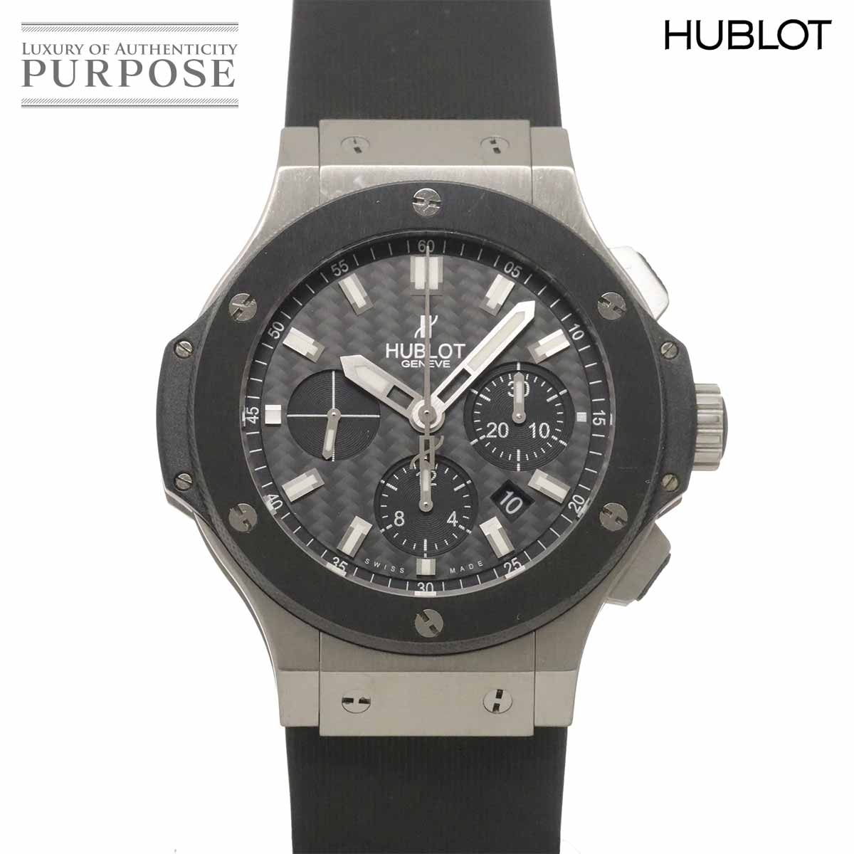 HUBLOT ビッグバン エボリューション 301 SM 1770 RX クロノグラフ メンズ 腕時計 デイト ブラック オートマ 自動巻き ウォッチ Big Bang ウブロ 90331750