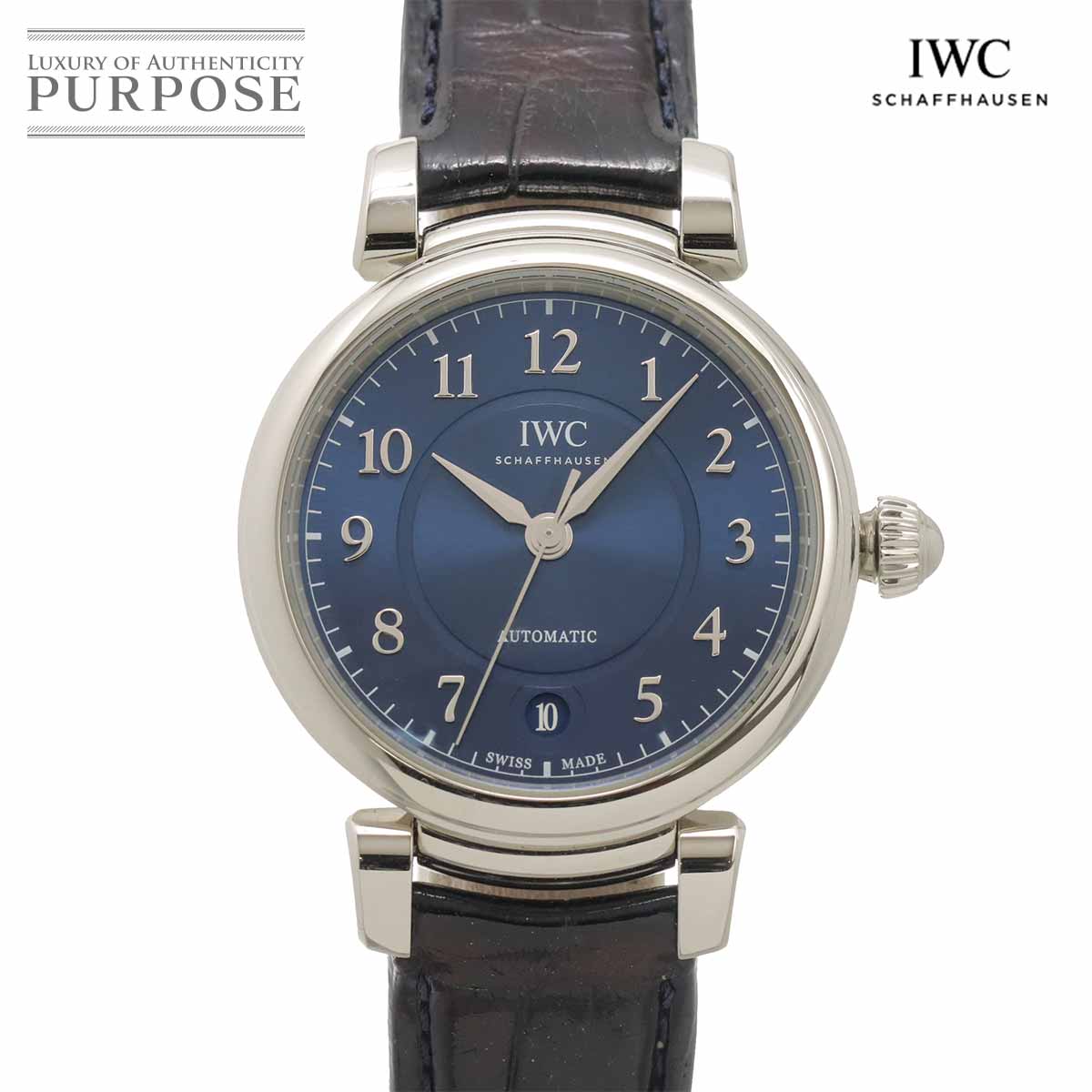 IWC ダ・ヴィンチ オートマティック 36 IW458312 メンズ 腕時計 デイト ブルー 自動巻き インターナショナル ウォッチ カンパニー Davinci 90339815