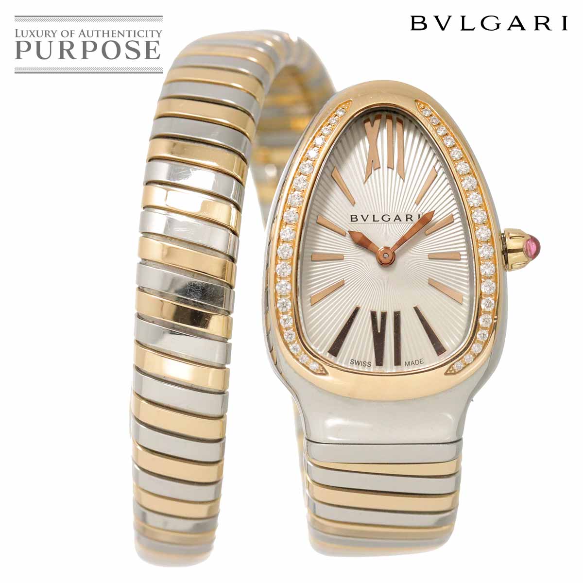 BVLGARI ブルガリブルガリ BB30SS ボーイズ 腕時計 デイト ブラック
