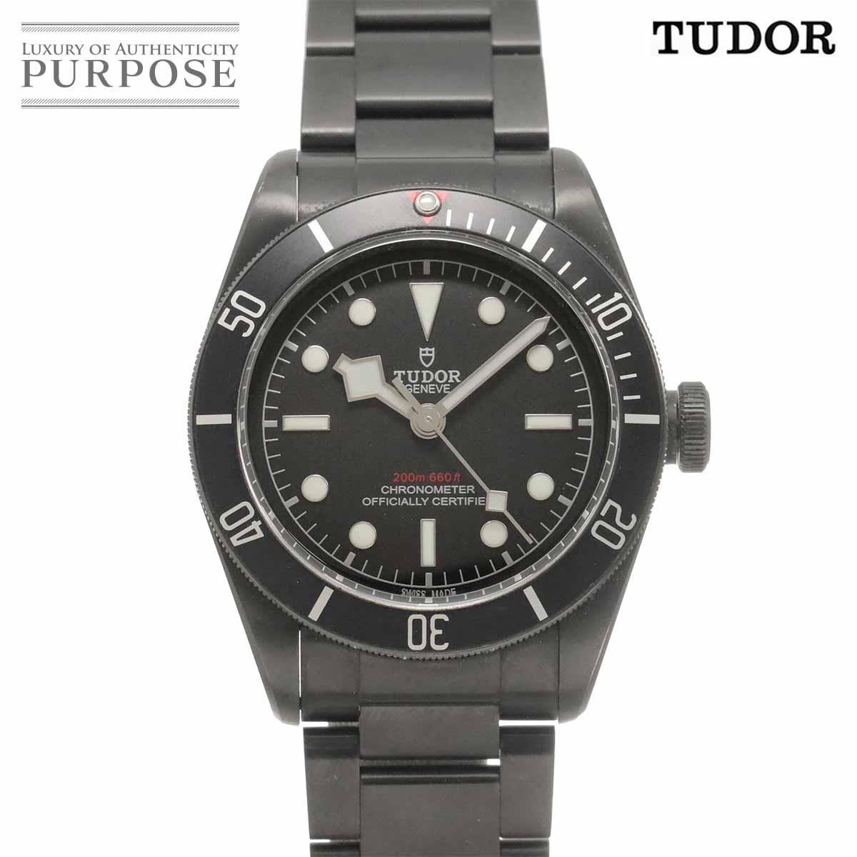 TUDOR ヘリテージ ブラックベイ 79230DK メンズ 腕時計 ブラック オートマ 自動巻き ウォッチ チューダー チュードル 90340987