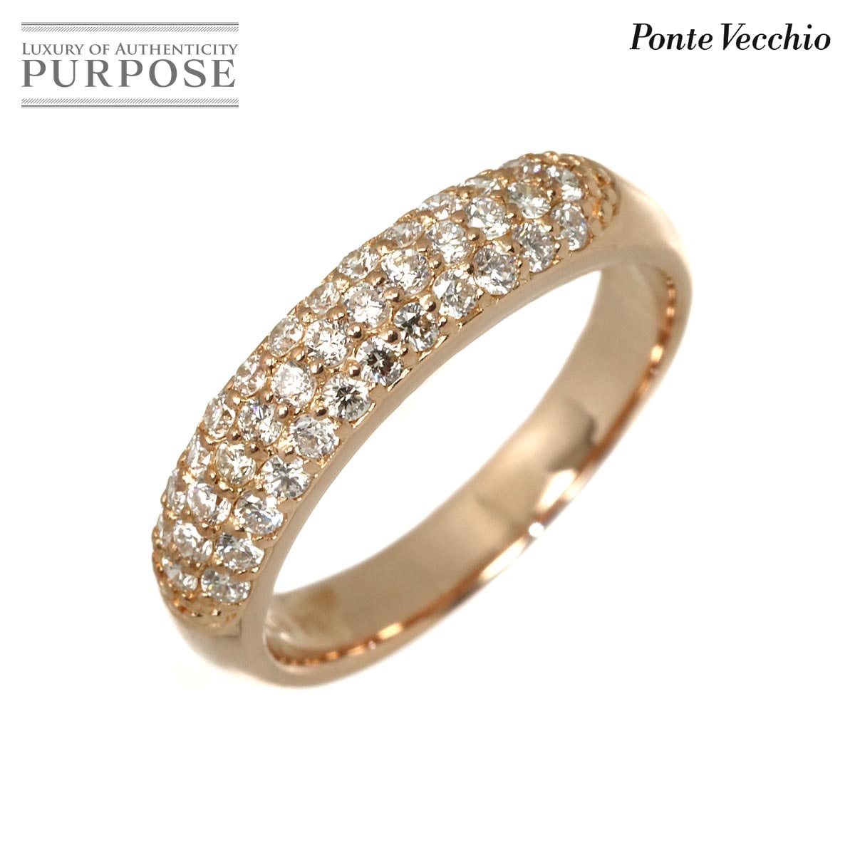 Ponte Vecchio エテルノピッコリーニ 6.5号 リング ダイヤ 0.41ct K18 PG ピンクゴールド 750 指輪 Diamond Ring ポンテヴェキオ 90332540