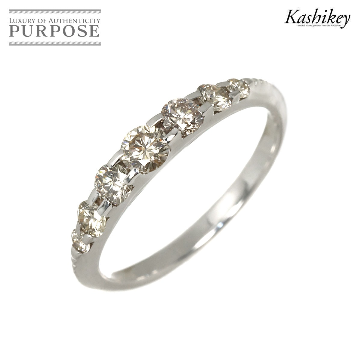 KASHIKEY 11号 リング ブラウンダイヤ 0.55ct K18 WG ホワイトゴールド 750 Diamond Ring カシケイ 90333468