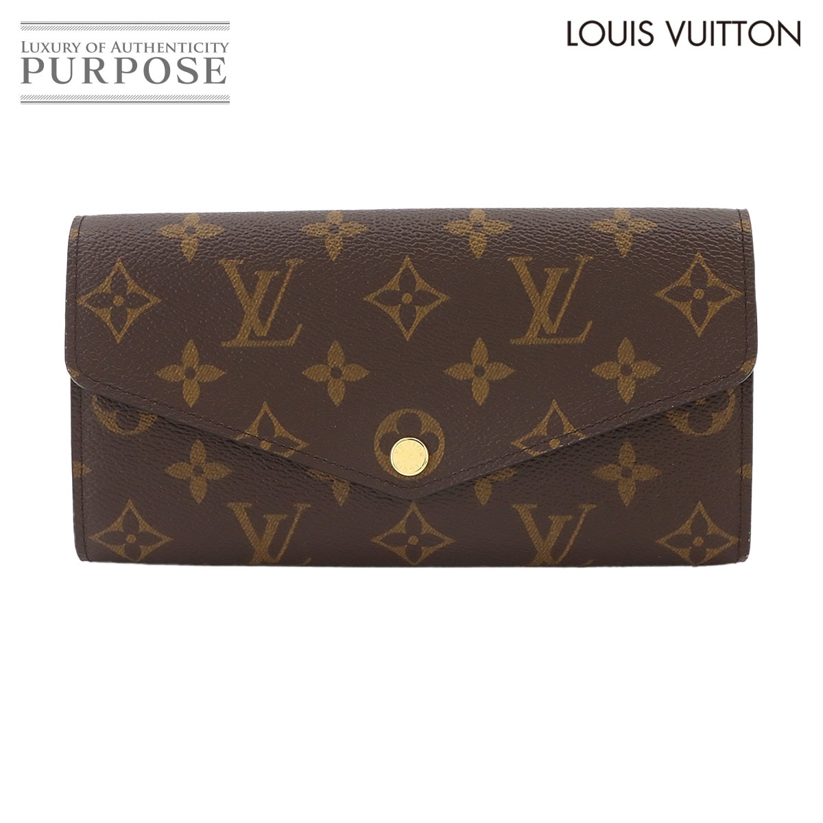 LOUIS VUITTON モノグラム ポルトフォイユ サラ 二つ折り 長財布 ブラウン M60531 RFID Monogram Sarah Wallet ルイ ヴィトン 90336505