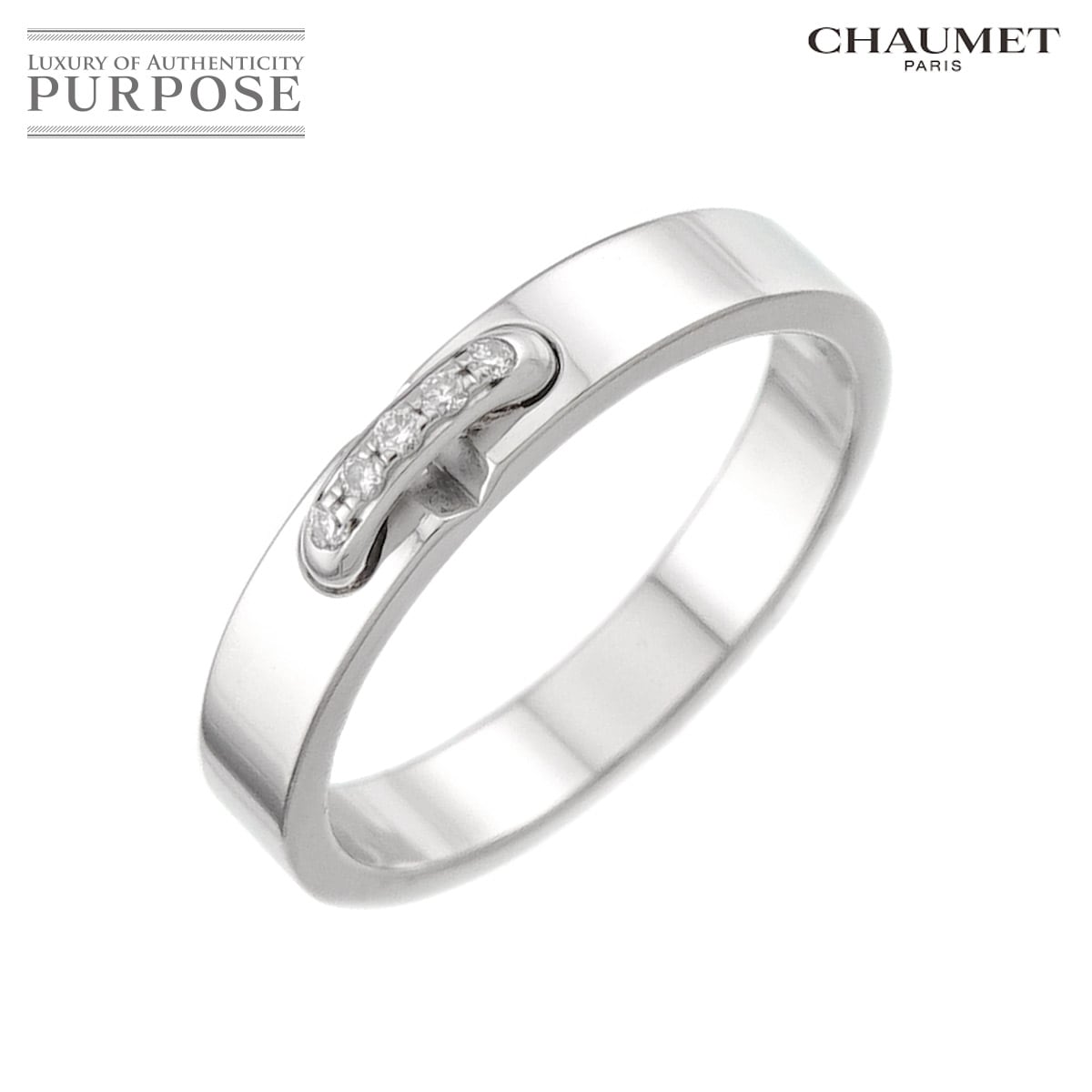 CHAUMET リアン エヴィダンス #46 ダイヤ リング Pt プラチナ 指輪 Liens Evidence Ring ショーメ 90336609