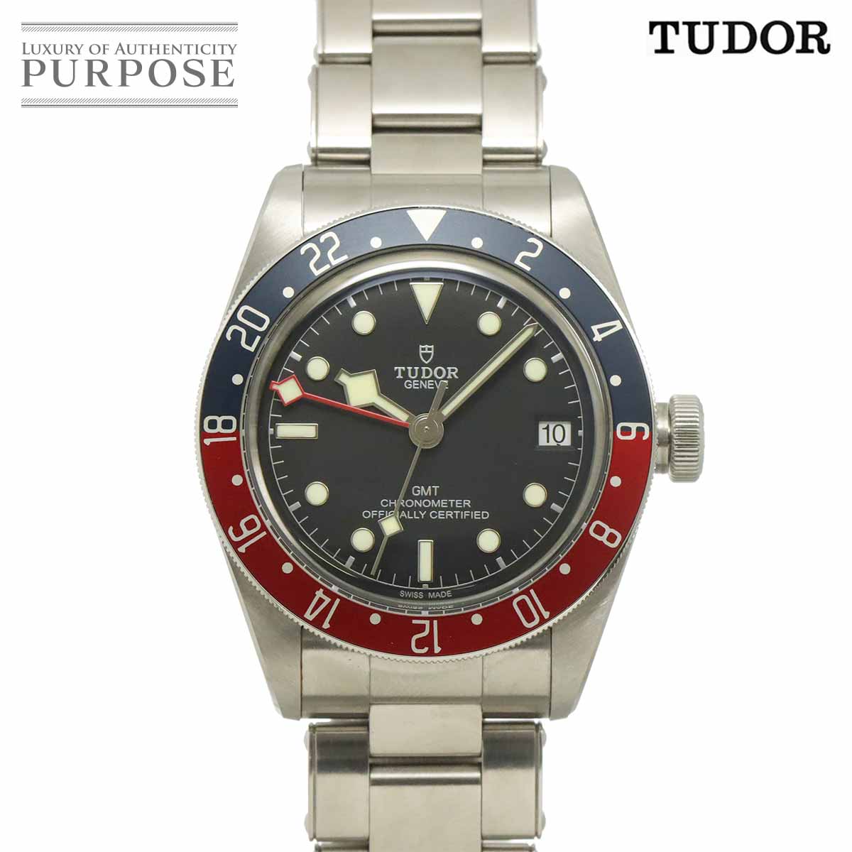 TUDOR ヘリテージ ブラックベイ GMT 79830RB メンズ 腕時計 デイト ブラック オートマ 自動巻き ウォッチ Heritage チューダー チュードル 90341562