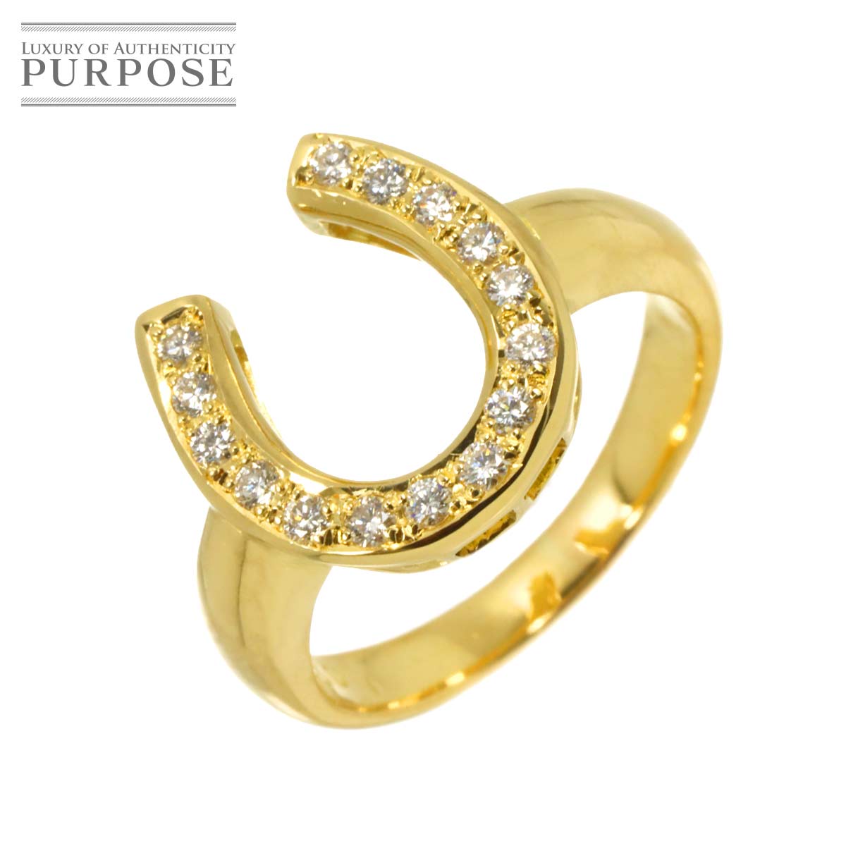 リング 16号 ダイヤ 0.30ct K18 YG イエローゴールド 750 指輪 Diamond Ring 90342529
