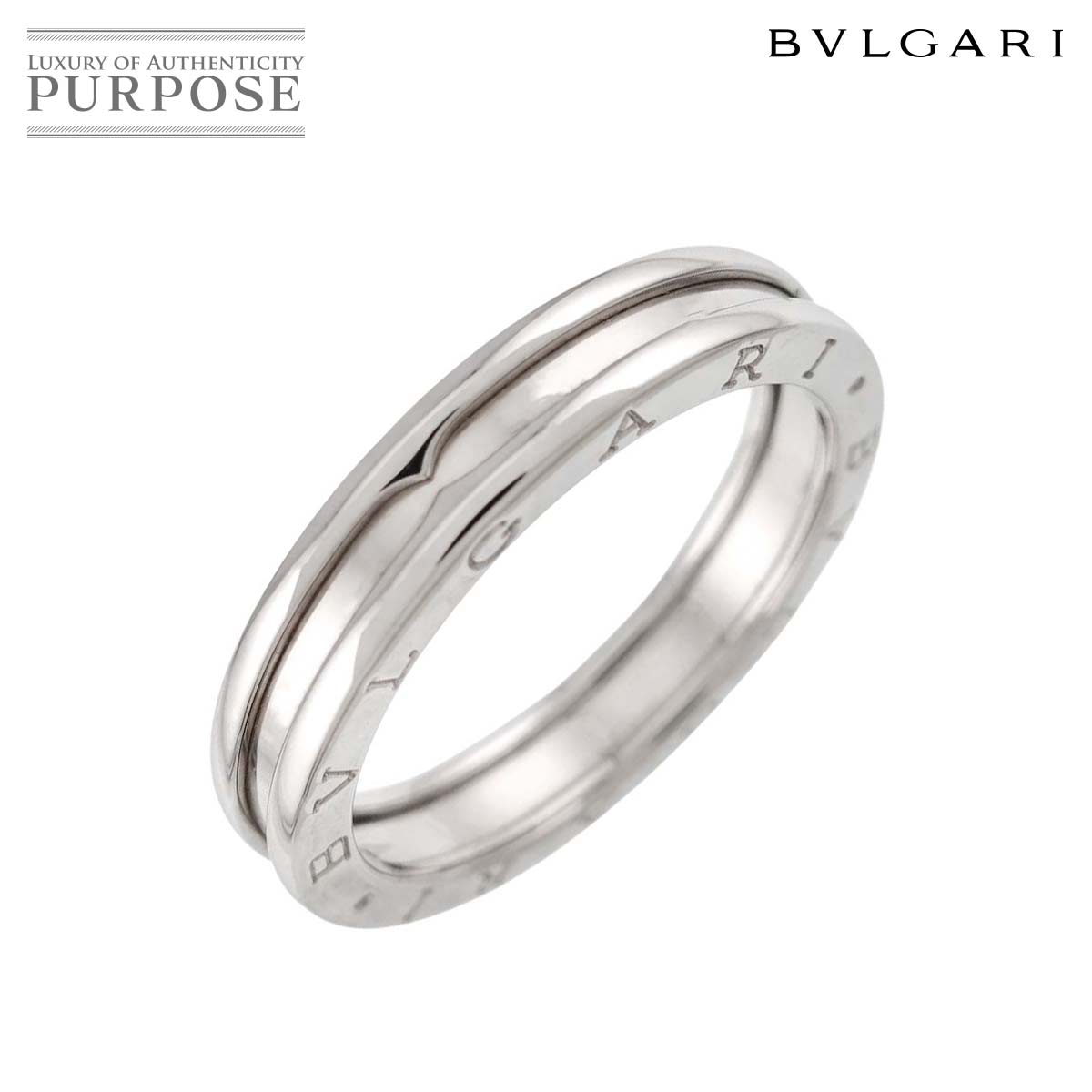 BVLGARI ビーゼロワン 1バンド #69 リング K18 WG ホワイトゴールド 750 指輪 B-zero1 Ring ブルガリ 90337173