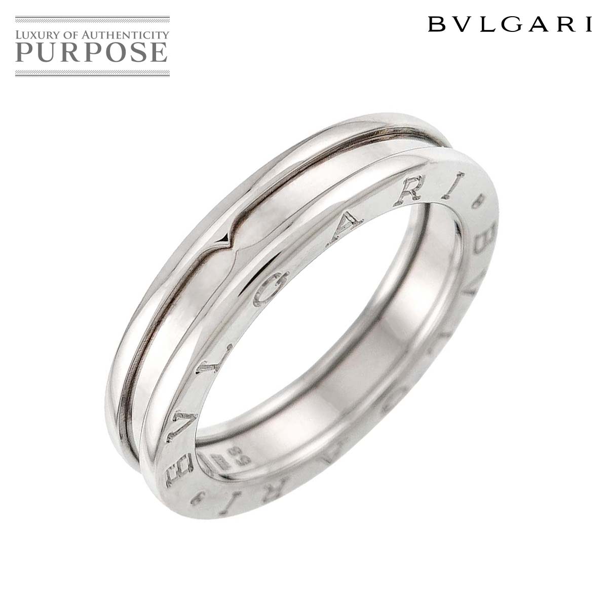 BVLGARI ビーゼロワン 1バンド #58 リング K18 WG ホワイトゴールド 750 指輪 B-zero1 Ring ブルガリ 90337499
