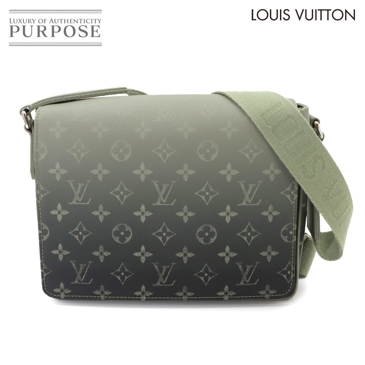 LOUIS VUITTON モノグラム グラディエント ディストリクト PM NV3 ショルダー バッグ カーキ M11593 RFID District PM NV3 ルイ ヴィトン 90340056