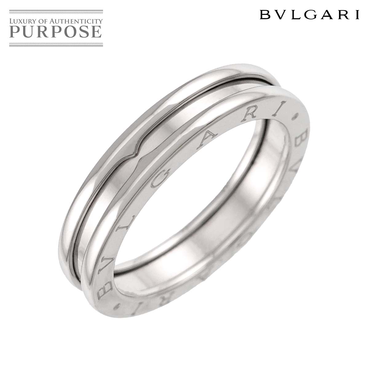 BVLGARI ビーゼロワン 1バンド #62 リング K18 WG ホワイトゴールド 750 指輪 B-zero1 Ring ブルガリ 90336202
