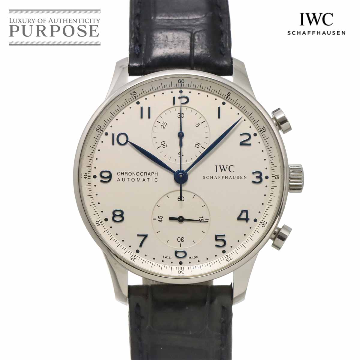IWC ポルトギーゼ クロノグラフ IW371417 メンズ 腕時計 シルバー オートマ 自動巻き インターナショナル ウォッチ カンパニー Portugieser 90338735