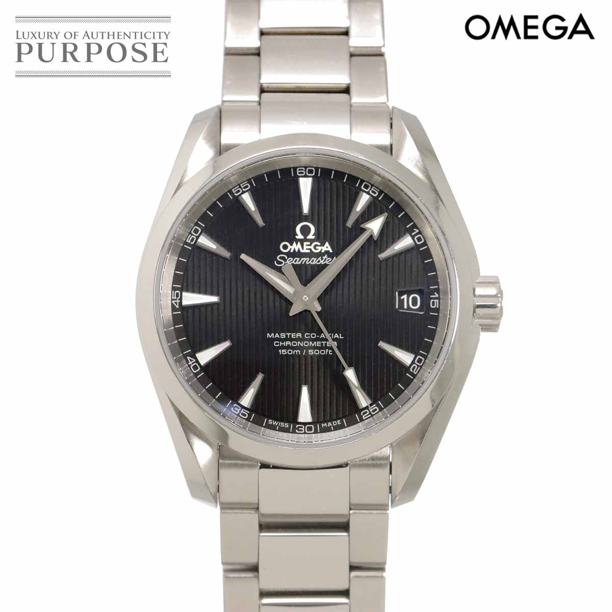 OMEGA シーマスター アクアテラ マスターコーアクシャル クロノメーター 231 10 39 21 01 002 メンズ 腕時計 デイト ブラック オートマ 自動巻き ウォッチ Seamaster オメガ 90342456