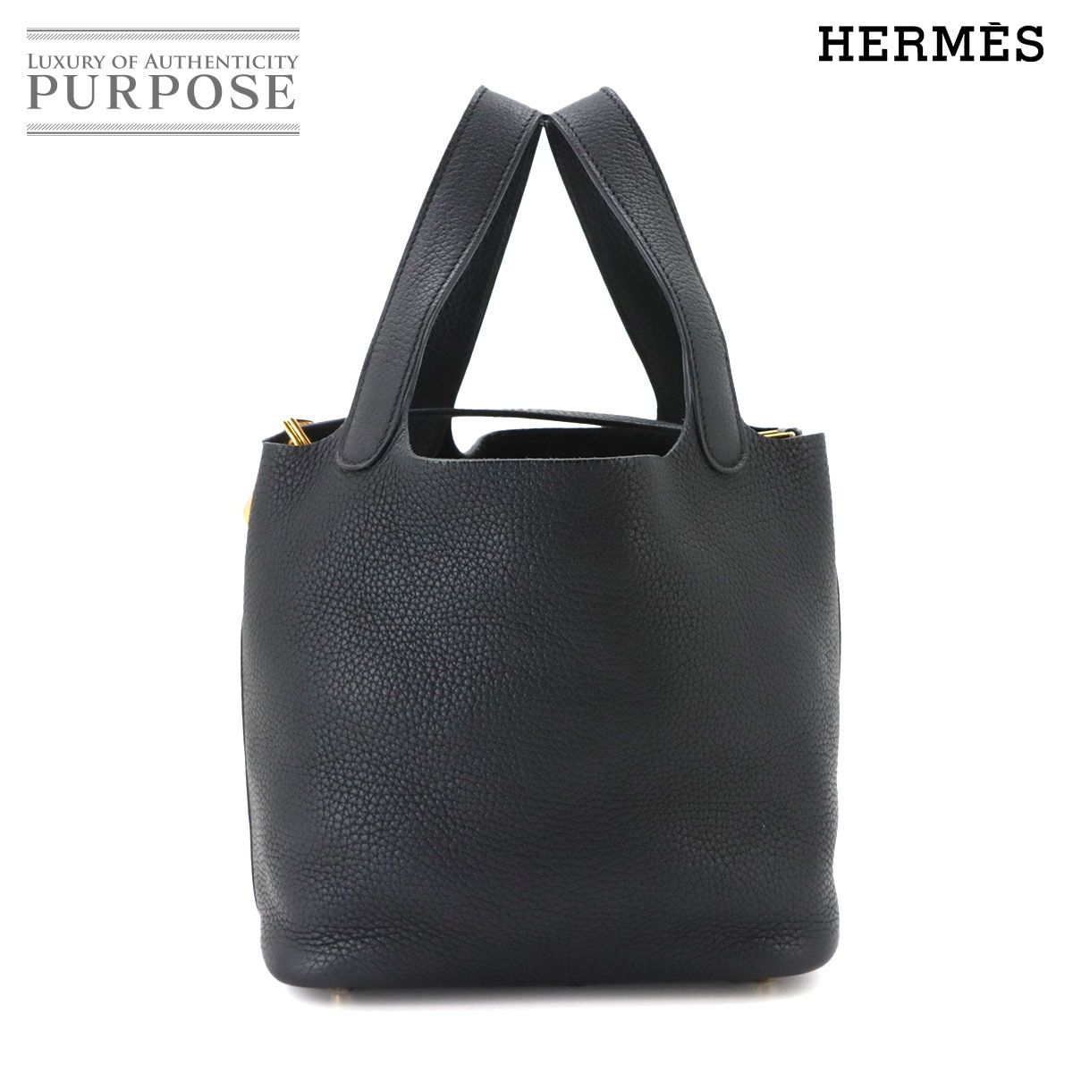 HERMES ピコタンロック PM ハンド バッグ トリヨンクレマンス ブラック U刻印 Picotin Lock PM エルメス 90340878