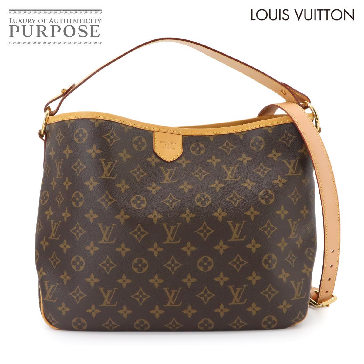 LOUIS VUITTON モノグラム ディライトフル PM ショルダー バッグ ブラウン M40352 Delightful ルイ ヴィトン 90339979