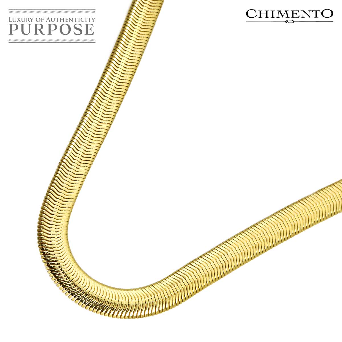 CHIMENTO ネックレス 45cm K18 YG イエローゴールド 750 Necklace キメント 90336001
