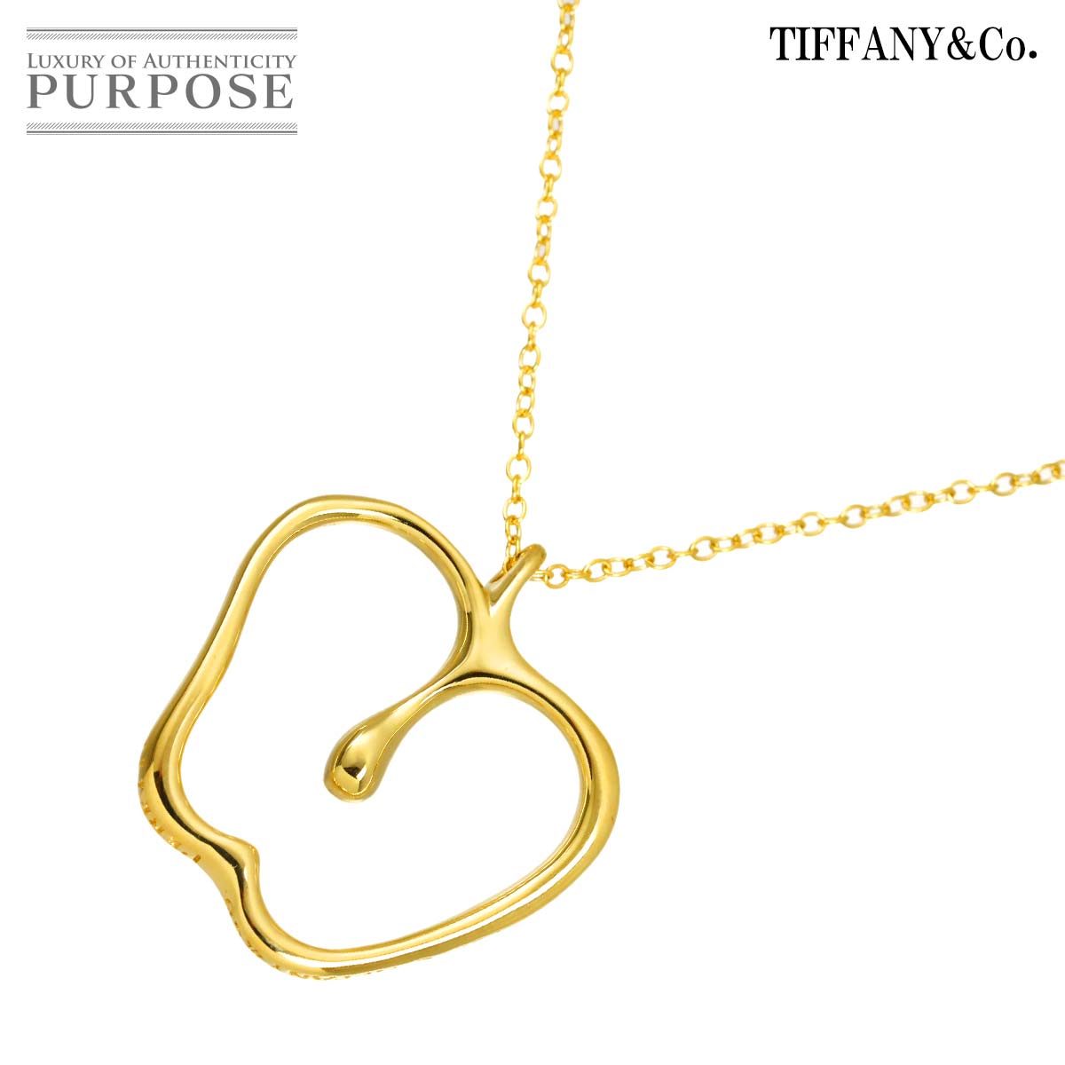 TIFFANY&Co. アップル ラージ ロング ネックレス 76cm K18 YG イエローゴールド 750 リンゴ  Apple Necklaceティファニー 90336237