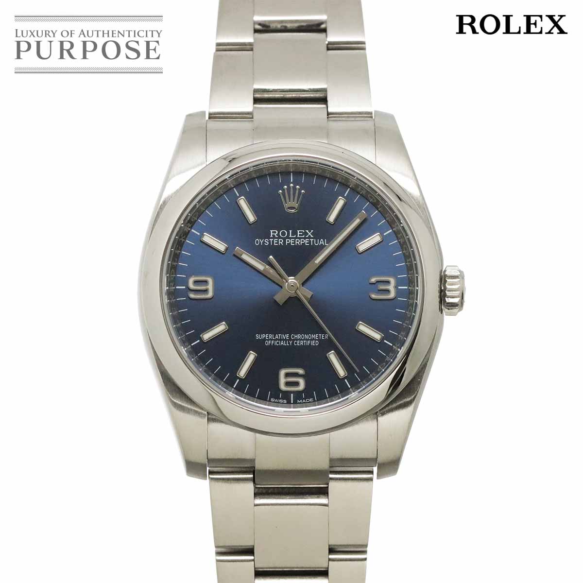 ROLEX オイスターパーペチュアル 36 116000 ランダム ルーレット メンズ 腕時計 ブルー オートマ 自動巻き ウォッチ Oyster Perpetual ロレックス 90334704