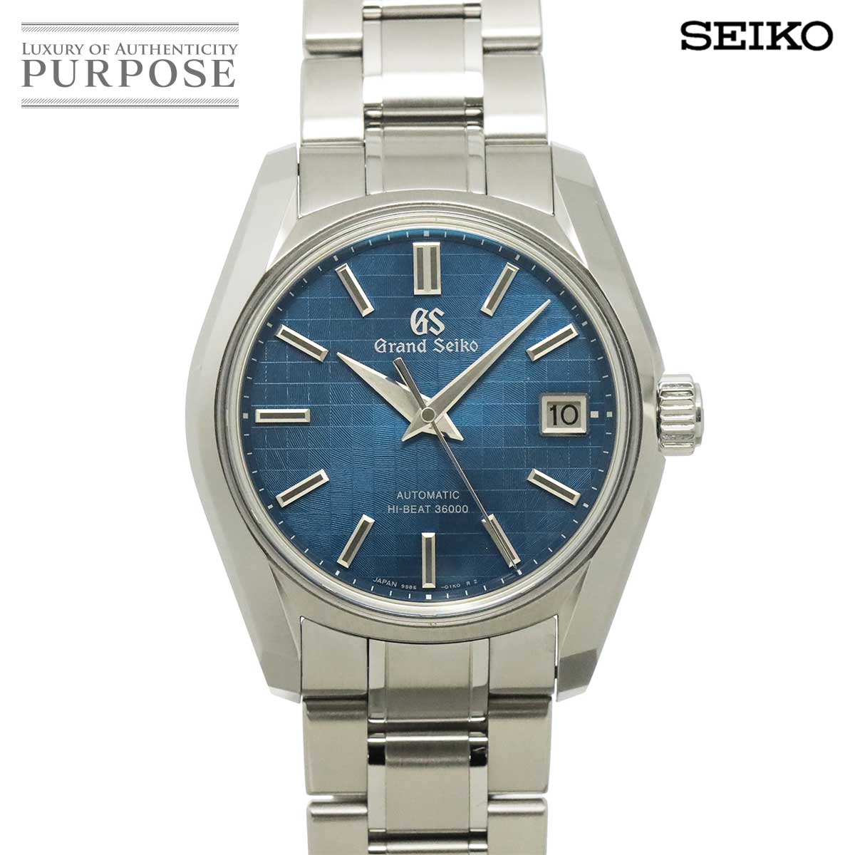 GRAND SEIKO ヘリテージコレクション メカニカル ハイビート36000 SBGH315 銀座限定 9S85 01H0 メンズ 腕時計 デイト ブルー 自動巻き Heritage グランドセイコー 90342825