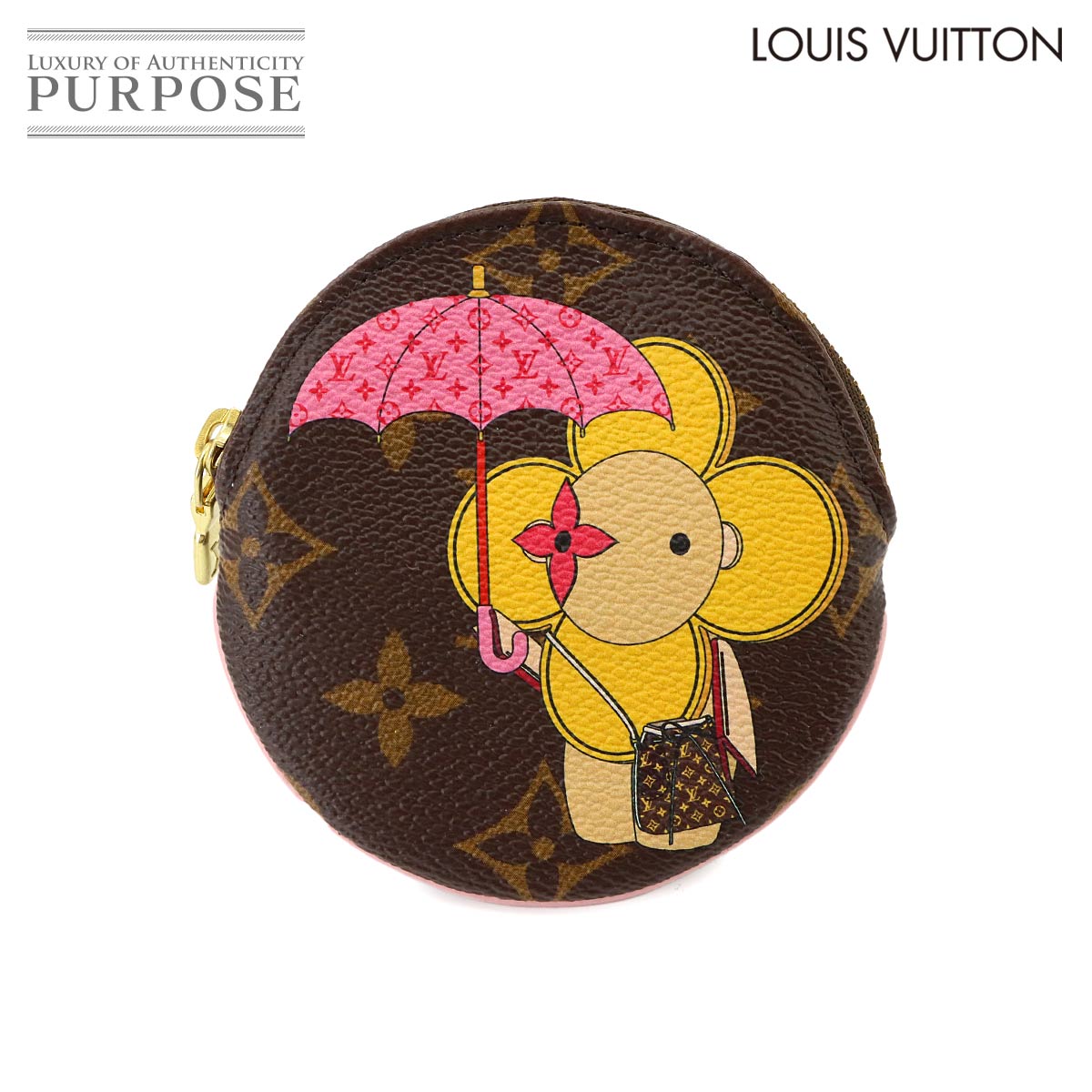 LOUIS VUITTON モノグラム ポルト モネ ロン コインケース ブラウン マルチカラー M69057 Porte Monnaie Rond Coin Purse ルイ ヴィトン 90337808
