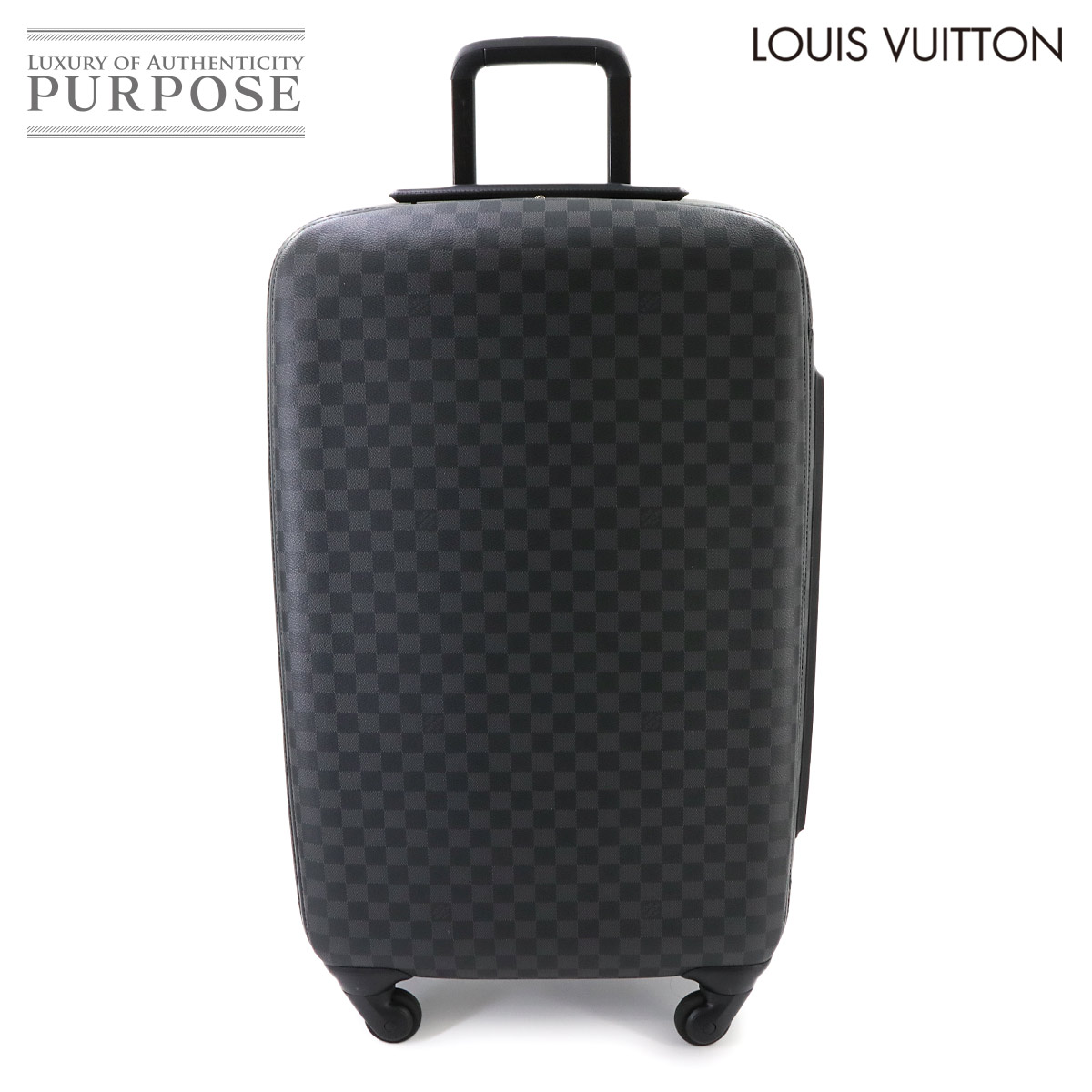LOUIS VUITTON ダミエ グラフィット ゼフィール 70 キャリー バッグ ブルー N23003 シルバー 金具 Zephyr ルイ ヴィトン 90340433