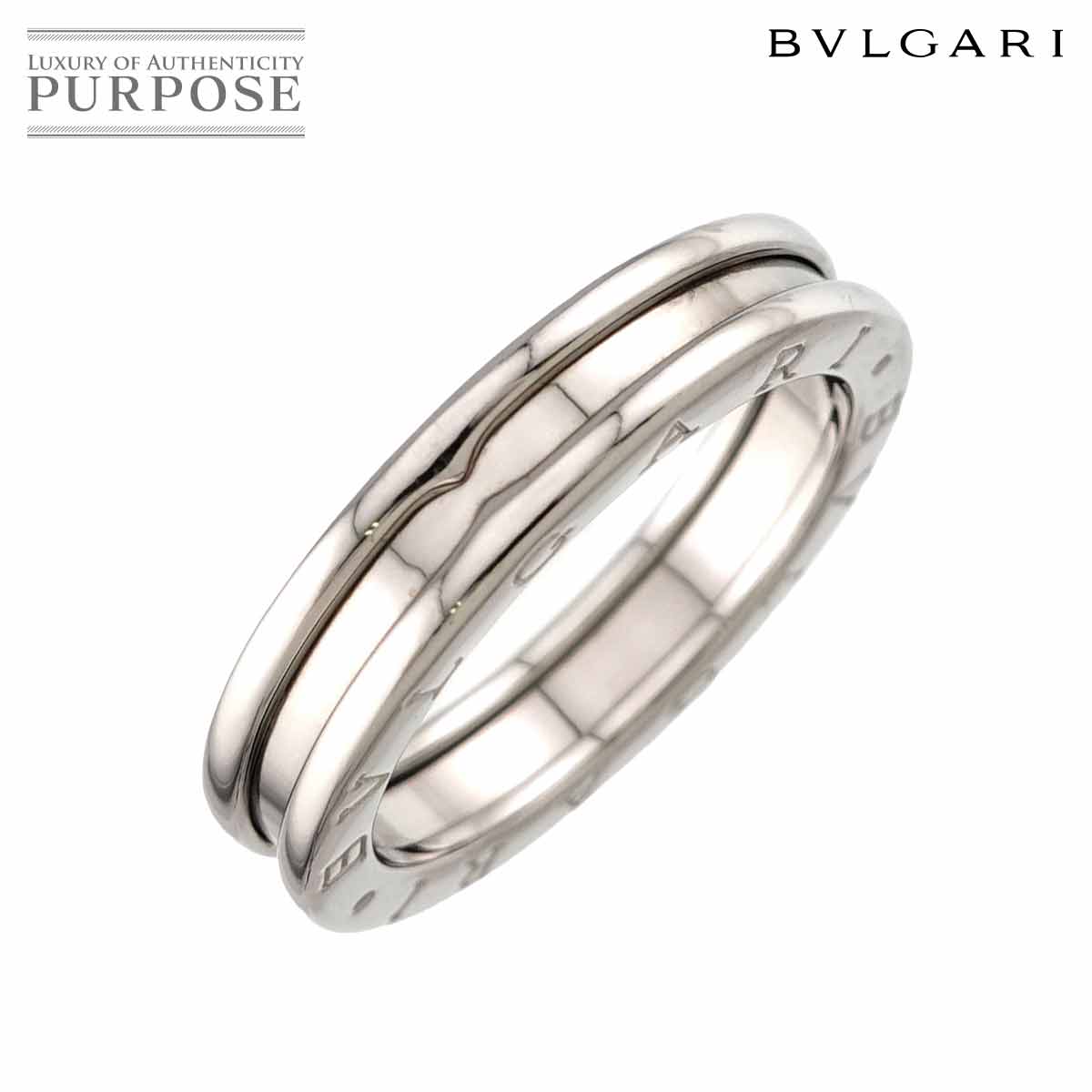 BVLGARI ビーゼロワン 1バンド #59 リング K18 WG ホワイトゴールド 750 指輪 B-ZERO1 Ring ブルガリ 90332779