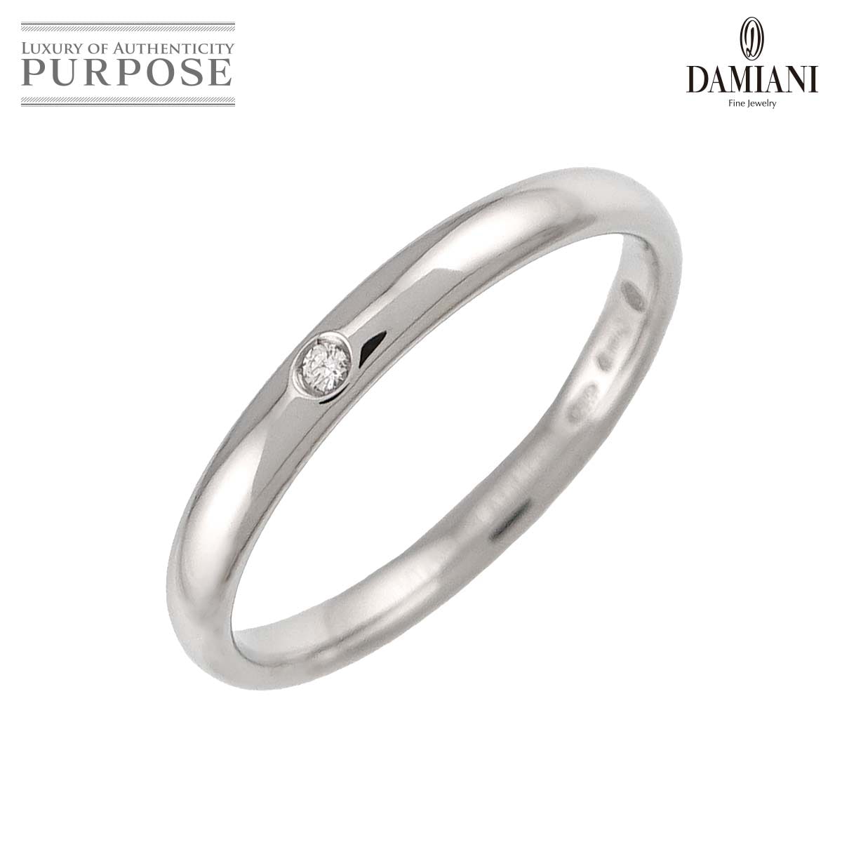 DAMIANI ヴェラモーレ 14.5号 リング ダイヤ Pt プラチナ 指輪 Diamond Ring ダミアーニ 90337027
