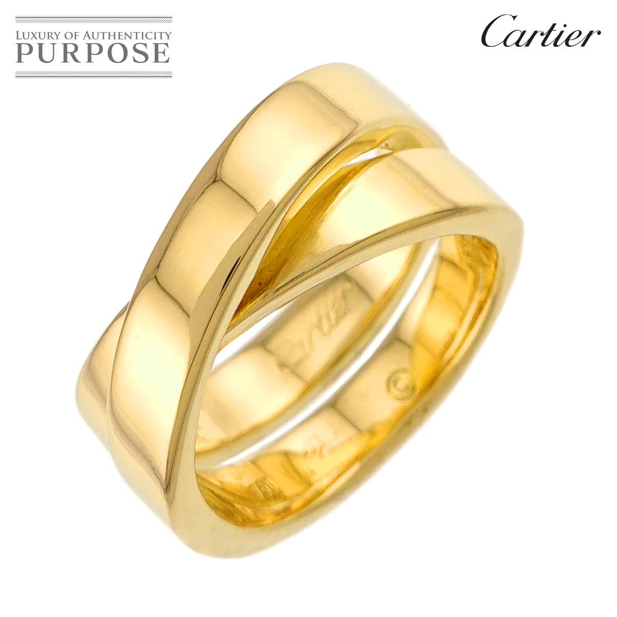 Cartier パリ #51 リング K18 YG イエローゴールド 750 指輪 Paris Ring カルティエ 90337031