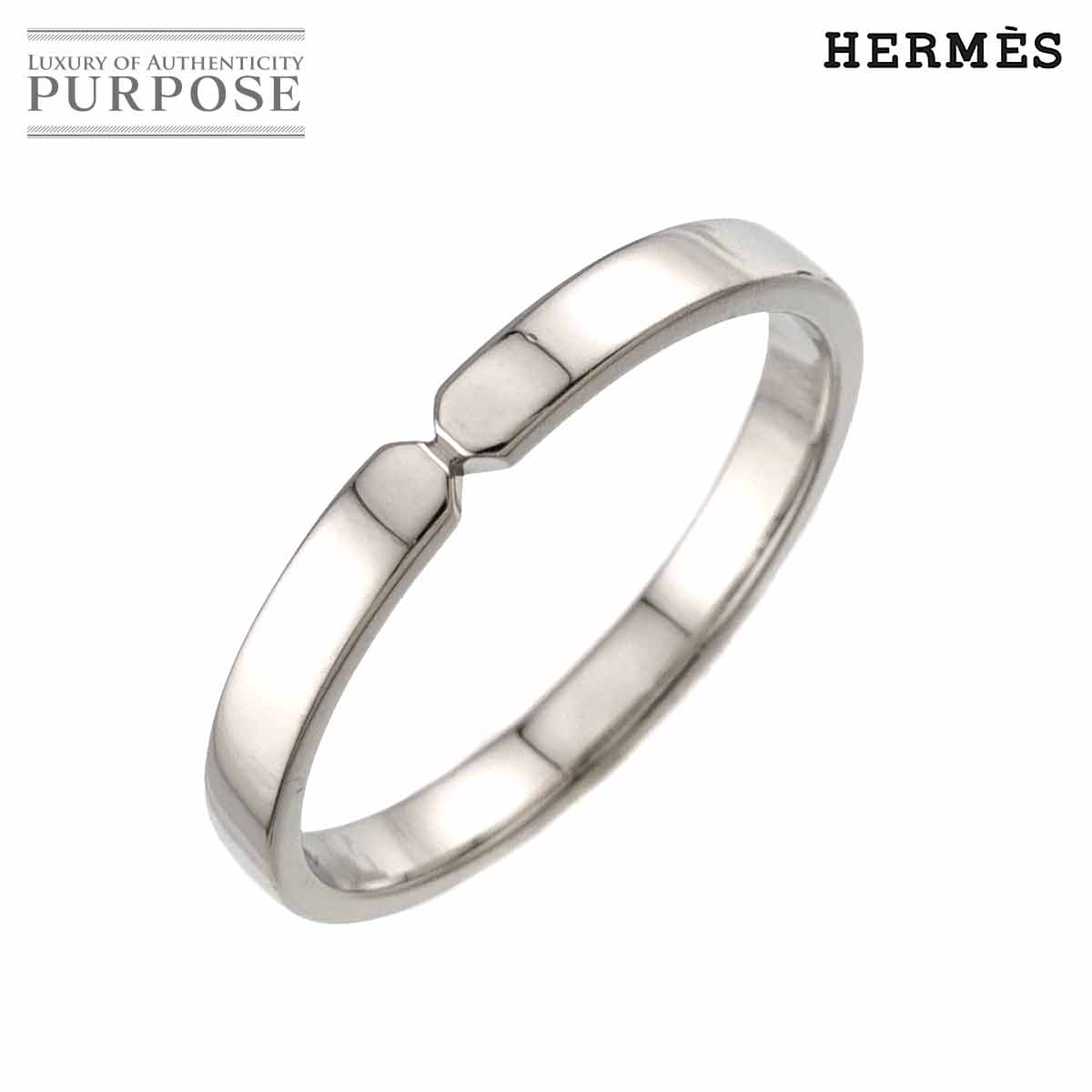 HERMES エヴァー ケリー #56 リング Pt プラチナ 指輪 Kelly Ring エルメス 90337381