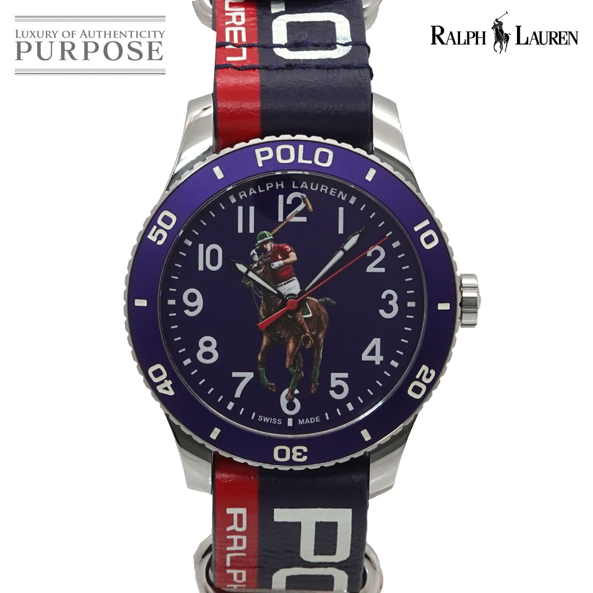 RALPH LAUREN ポロ ウォッチ コレクション 472787340001 メンズ 腕時計 ブルー オートマ 自動巻き ウォッチ Polo Watch Collection ラルフローレン 90342776