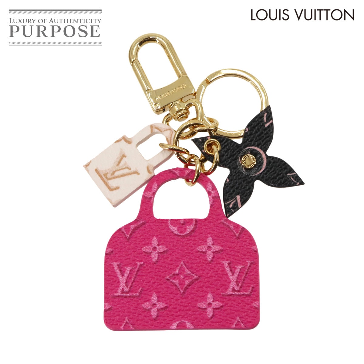 LOUIS VUITTON ポルトクレ イリュストレ アルマ キーホルダー モノグラム キャンバス バッグチャーム マルチカラー M00838 Porte Cles Illustre Alma Bag Charm ルイ ヴィトン 90339882