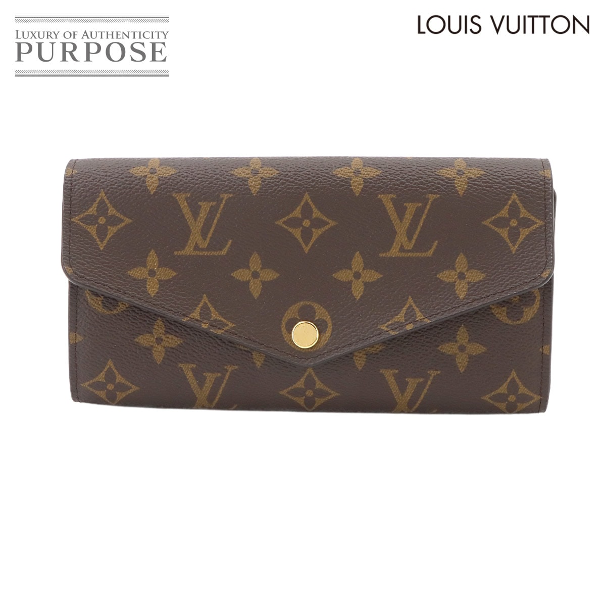 LOUIS VUITTON モノグラム ポルトフォイユ サラ 二つ折り 長財布 ブラウン M60531 RFID Monogram Sarah Wallet ルイ ヴィトン 90340044