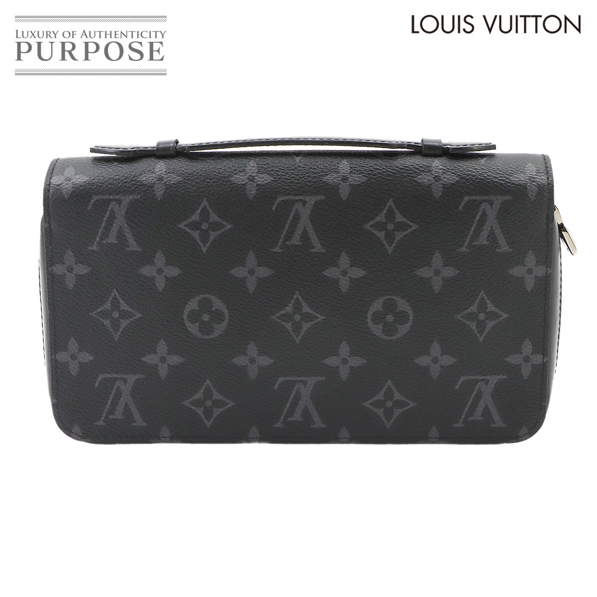 LOUIS VUITTON モノグラム エクリプス ジッピー XL ラウンドファスナー 長財布 M61698 ブラック RFID Zippy XL Wallet ルイ ヴィトン 90338579