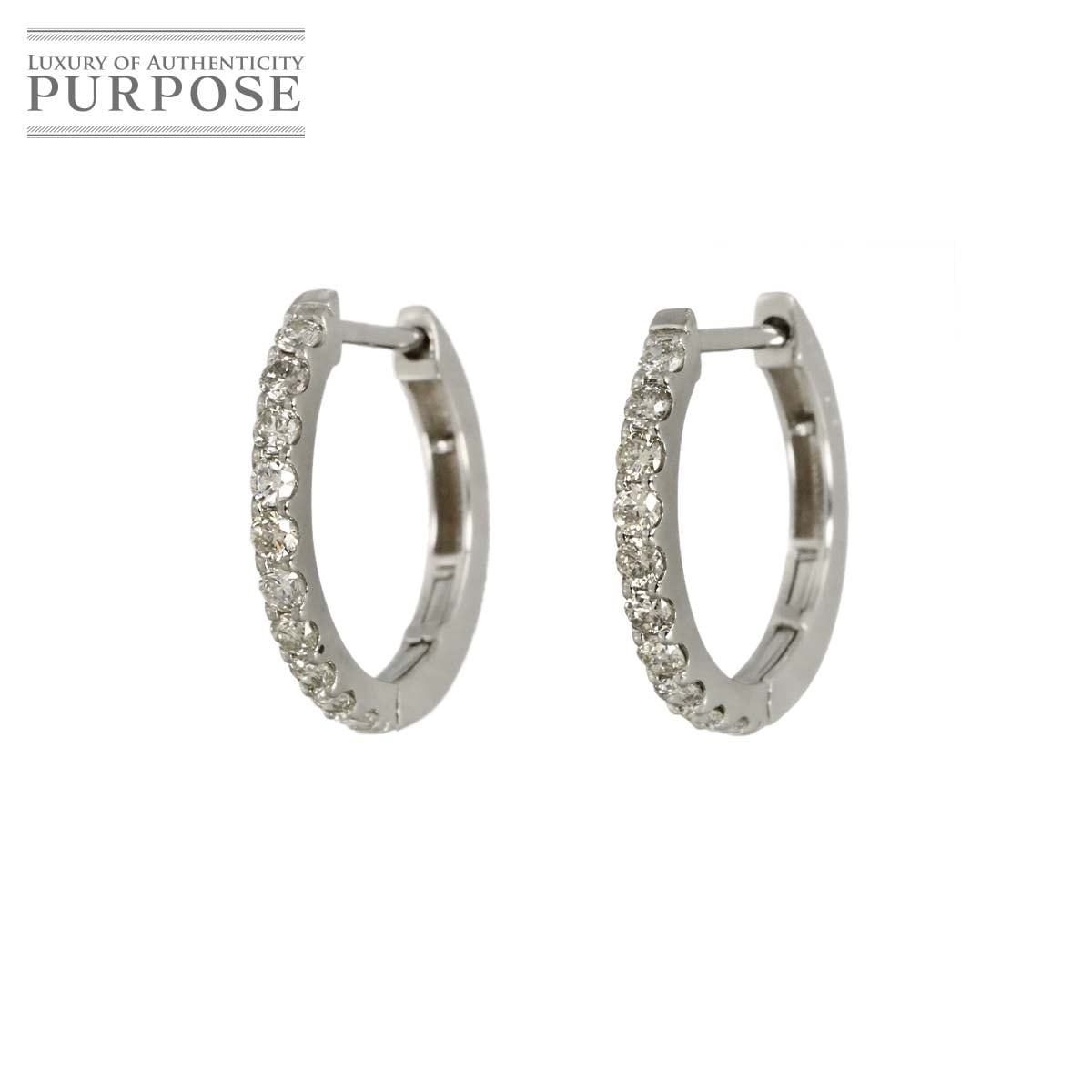 ダイヤ 0.15ct/0.15ct ピアス Pt プラチナ Diamond Earrings Pierced 90340700