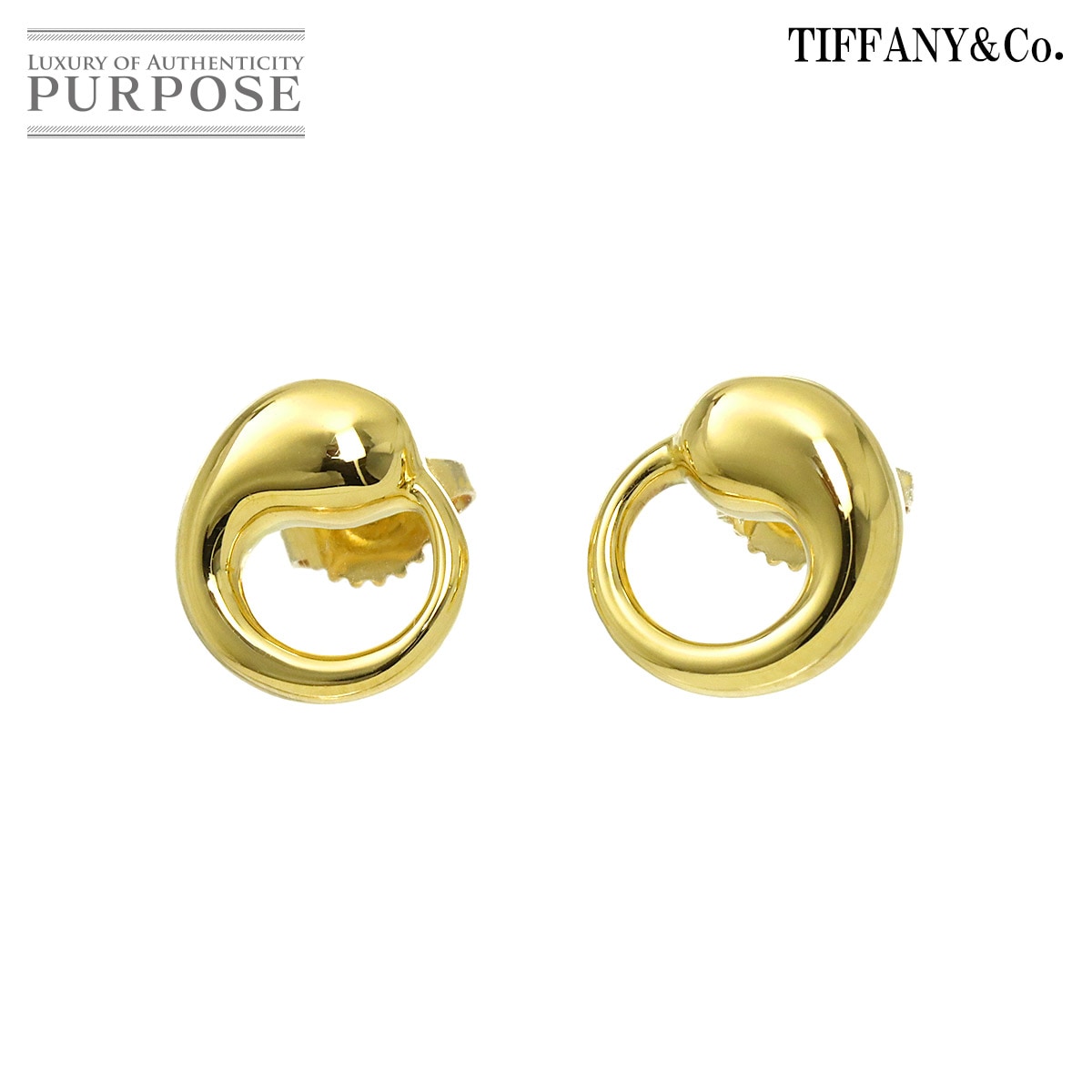 TIFFANY&Co. エターナルサークル ピアス K18 YG イエローゴールド 750 Eternal Circle Earrings Pierced ティファニー 90332809