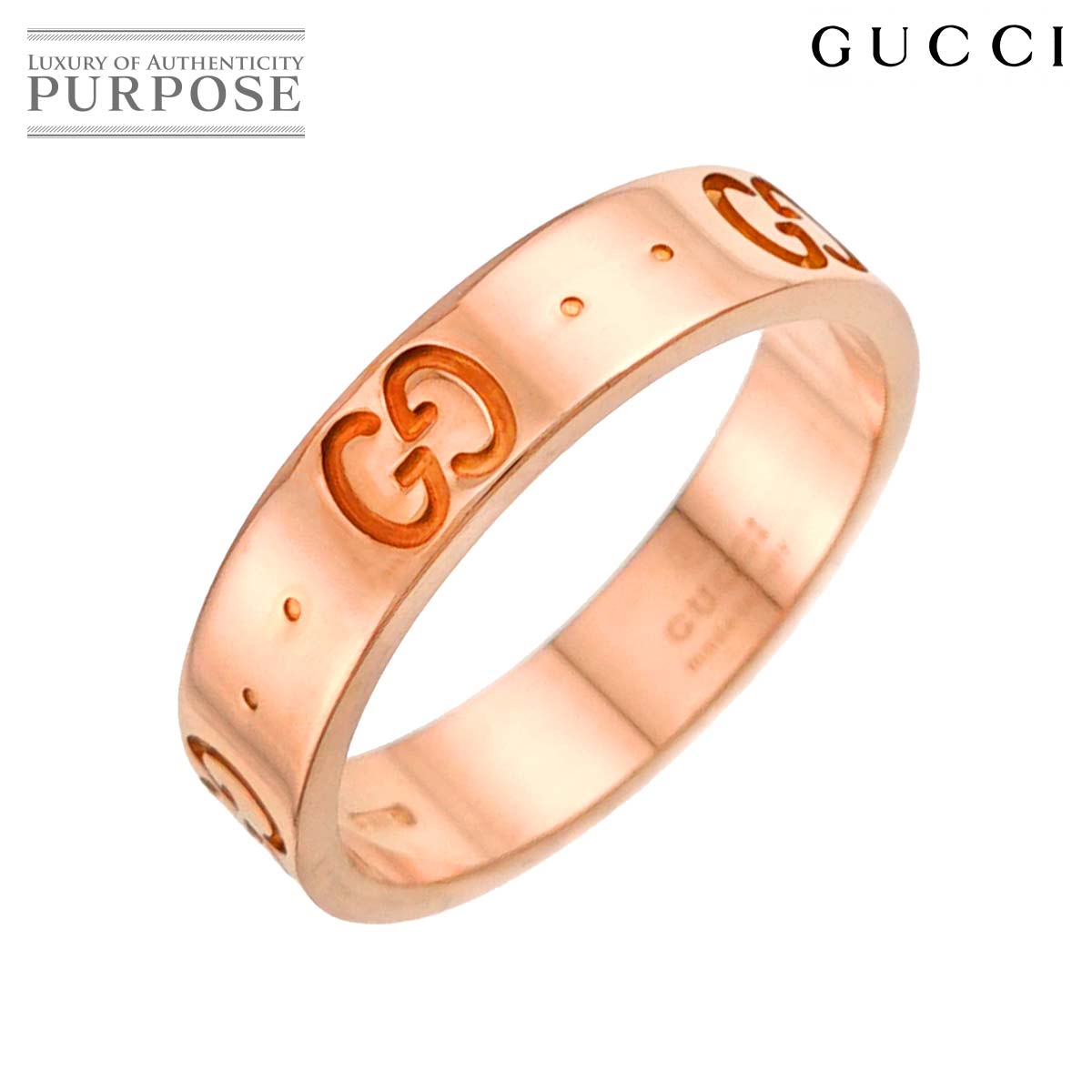 GUCCI アイコン ハート #7 リング K18 WG ホワイトゴールド 750 指輪