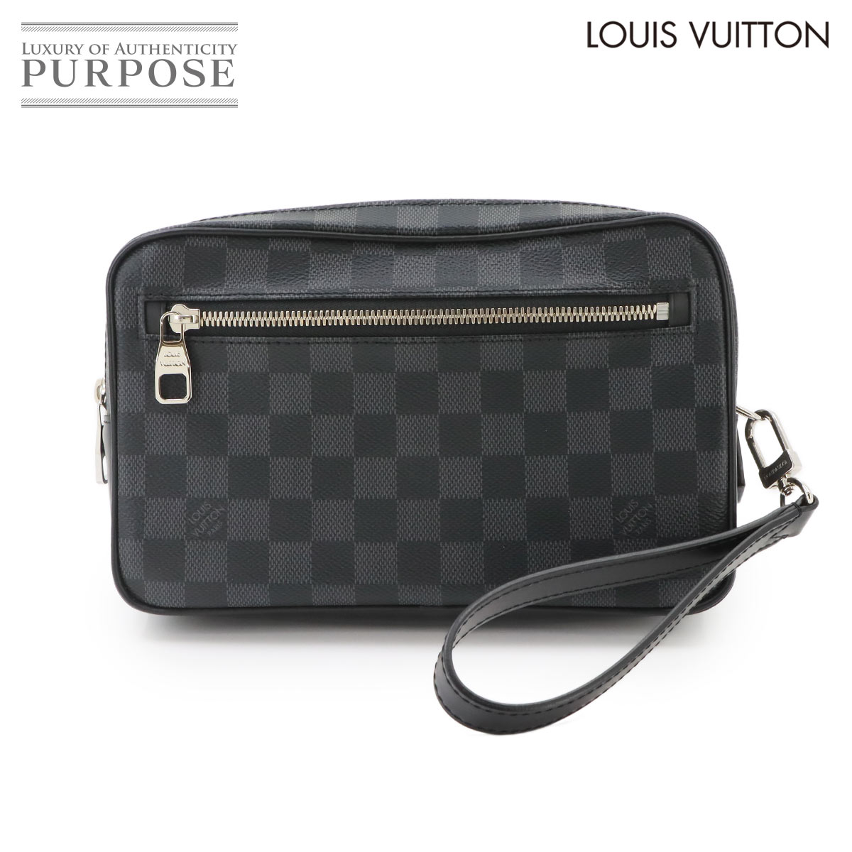 LOUIS VUITTON ダミエ グラフィット ポシェット カサイ クラッチ バッグ N41664 Damier Graphite Kasai Clutch ルイ ヴィトン 90339557